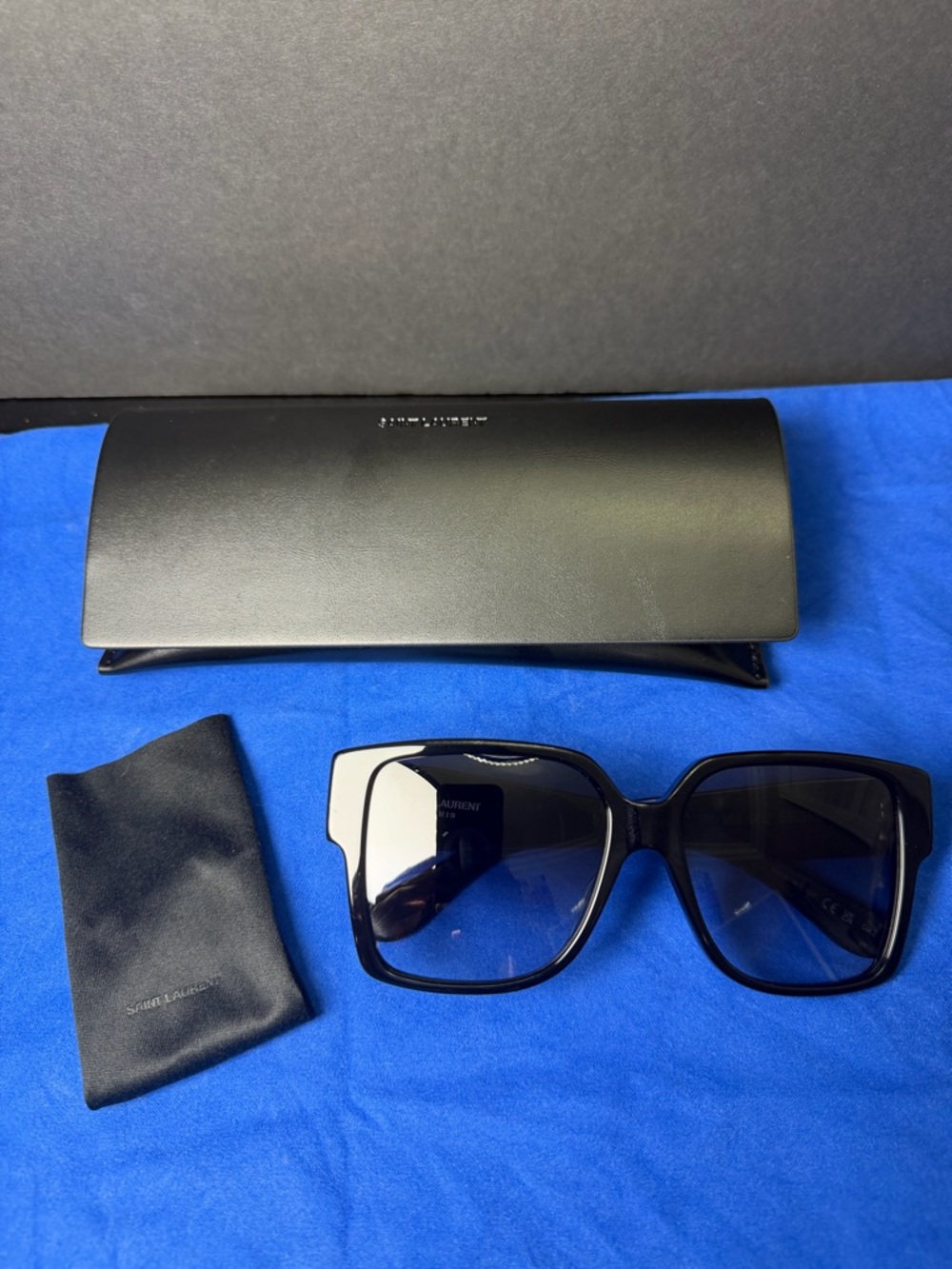 NEW Authentic SAINT LAURENT SL-M9 Square Sunglasses - Picture 7 of 7